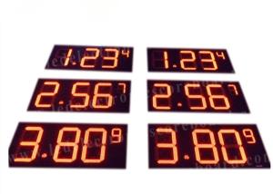 Quality Outdoor 16'' Led Fuel Price Signs , Led Gas Price Display Waterproof wholesale