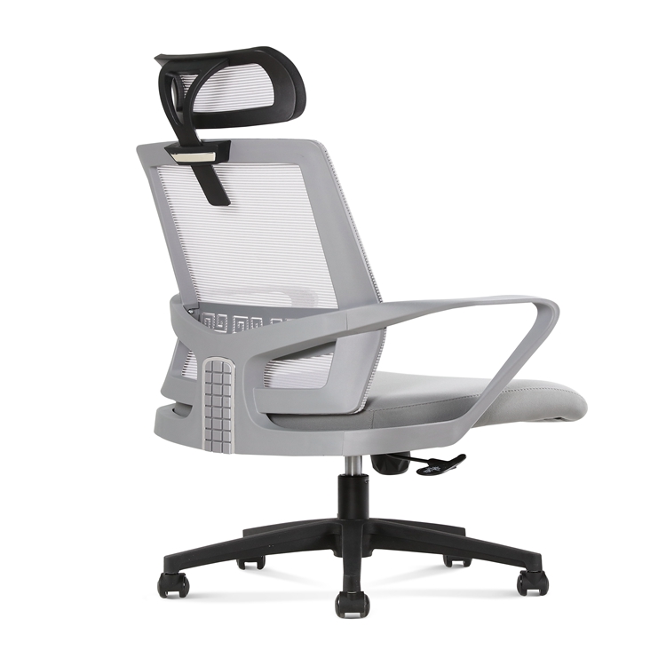 High Back Gray Ergonomic Mesh Executive Chairs with Lumbar Support put for home working