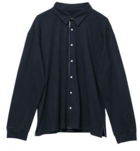 Quality 210gsm Woven Belt Men Navy Knitted Shirt wholesale