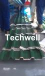 High Speed Galvanised Roofing Sheet Roll Forming Machine With Hydraulic Cutting