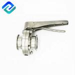 Handle 304 SS Butterfly Valve DN10 3A Sanitary Welded DS Dn10 Rjt