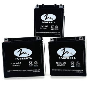 Quality Black 12N9 BS sealed motorcycle battery 9Ah 12v motorcycle battery wholesale
