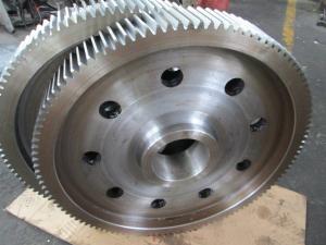 Quality AISI 4140 Rotary Kiln Girth Gear Steel Forging Large Diameter Spur Gears wholesale