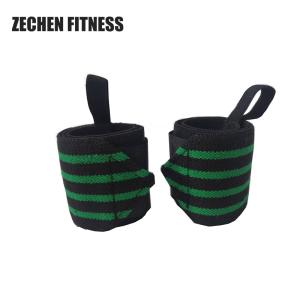 Quality 45cm Powerlifting Wrist Wraps Fitness Cotton Elastic Gym Weight Lifting Cross Training Straps wholesale