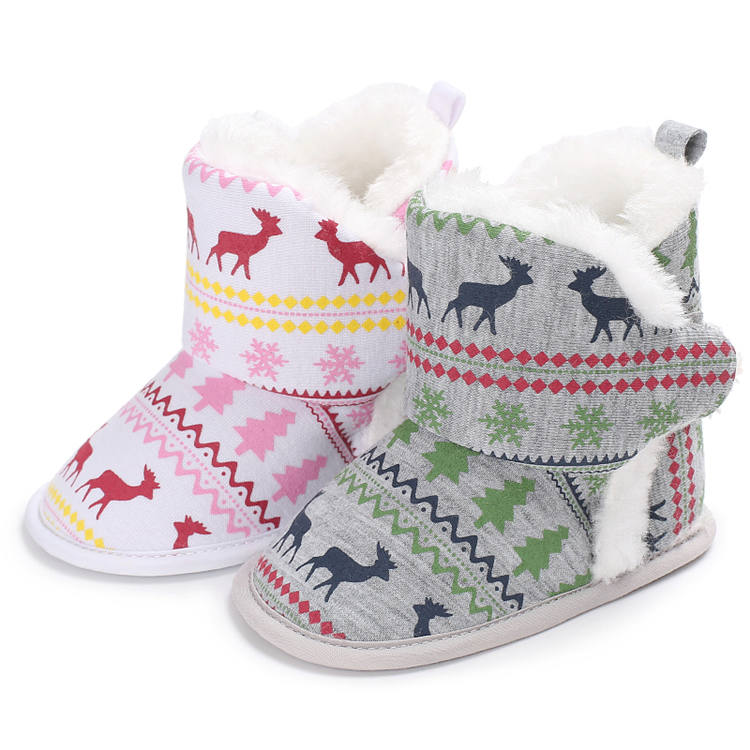 2019 winter warm cotton giraffe snow 0-18 months boy girl anti-slip baby boots