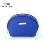Pure Color Blank Leather PU Makeup Bag