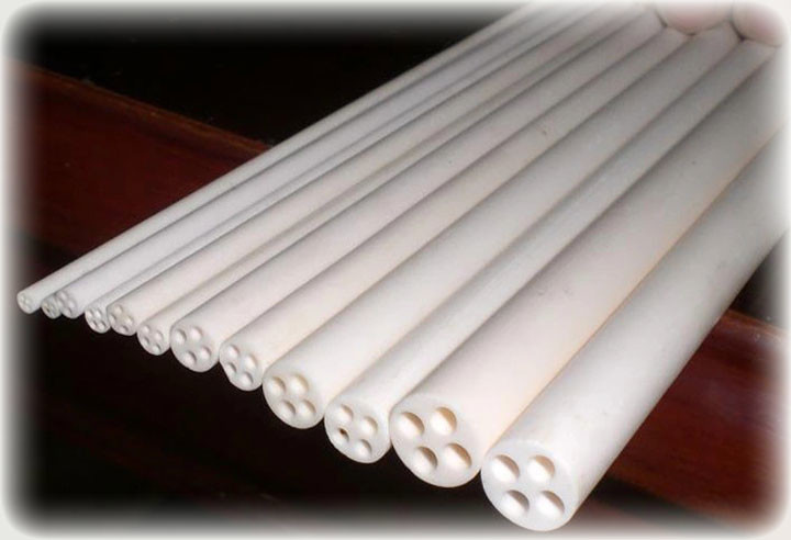 99% Purity High Temp Alloys Al2O3 Micro Ceramic Tube Eroded Oxidation