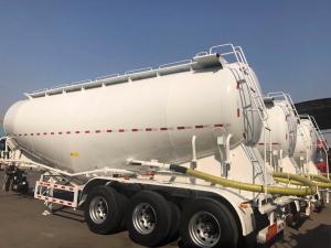Quality cement bulker 3 axle 12 wheel mechanical suspension bulk cement trailer for sale wholesale