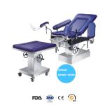 Stainless Steel Hydraulic Operation Table Blue Mattress Labor Control Gyn