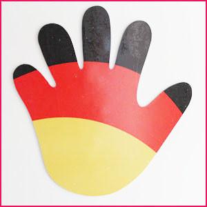 Quality National Advertising Promotional Magnetic Palm Car Sticker Germany wholesale