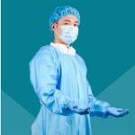 Full Body Good Air Permeability Surgery Sgs Disposable Medical Gown