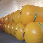 PVC Coated Polyester Fabric Inflatable Air Lift Bag Cylindrical Underwater