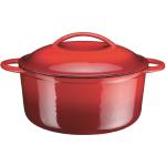 Enamel round cast iron casserole 22cm