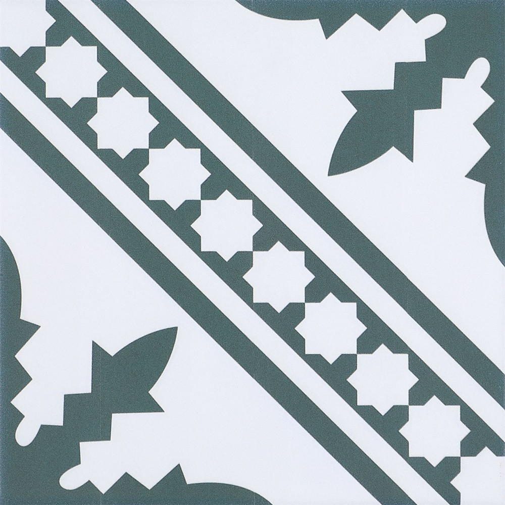 Green And Beige 200x200mm Indoor Floor Tile For Dining Room And scratch-resistant Ceramic Rustic Tiles For Living Room