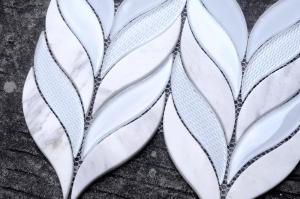 Quality Popular Marble Mosaic Floor Tile , Hotel Marble Mosaic Bathroom Floor Tile wholesale