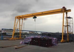 Quality 5 Ton Movable Gantry Crane With Wirerope Electric Hoist Outdoor Using wholesale