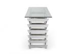 Electroplate Stainless Steel Frame Modern Console Table