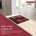 Warm Keeping 4 Burner Ceramic Cooktop , 6000W Infrared Induction Cooker Auto Off