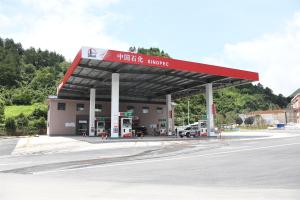 Quality S235JR Gasoline Gas Station Canopy Construction 300m Customized wholesale