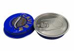 3.5oz 7oz Ring Pull Caviar Packaging Container , Aluminum Caviar Tin Box