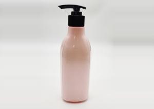 Quality Pink Round 150ml PET Plastic Cosmetic Bottles With Lotion Pump wholesale