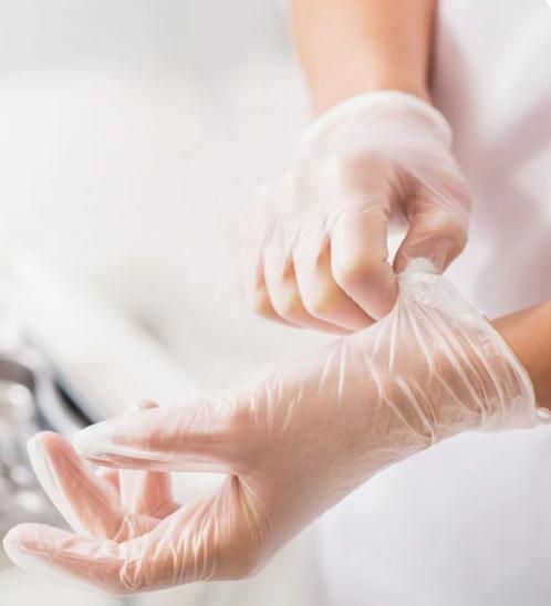 Friction Resistance Disposable Vinyl Glove 30CM Household Sterile Vinyl Exam