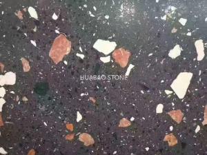 Quality Honed Flamed Terrazzo Stone Tiles Slab For Flooring Of Outdoor Plaza Hotel Stores wholesale