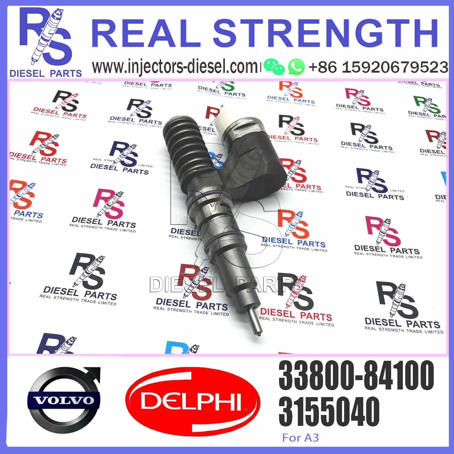 Engine fuel injector RE64866 RE63052 8113177 8170966 8113409 8113411 8113837 RE504469 RE504468 33800-84000 33800-84100