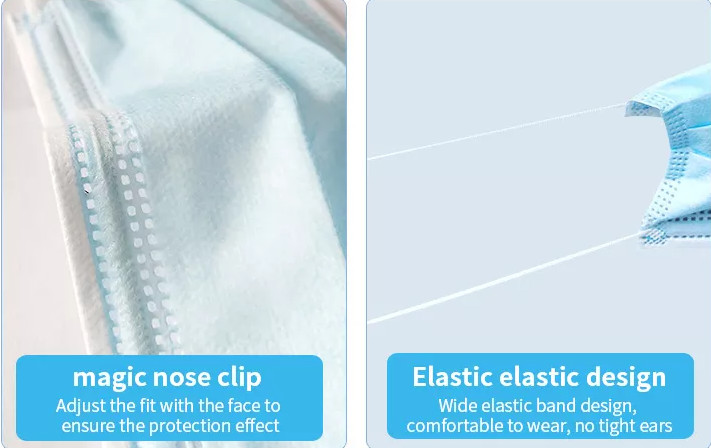 Clinic Surgical Medical Disposable Protective Face Mask For Dust Prevention