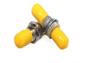 Quality ST Simplex Singlemode Fiber Optic Adapters Metal Type With Ceramic Sleeve wholesale