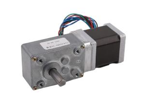 Quality Customized D Shaft 35HS42 NEMA 14 35mm Hybrid Stepper Motor With Worm Gearbox wholesale