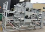 3 Tiers Pakistan Livestock Farming Equipment 96 Birds Egg Laying Hens