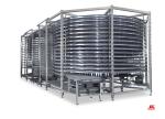 SUS201 Square Steel Tube Single Tower Bread Cooling Conveyor
