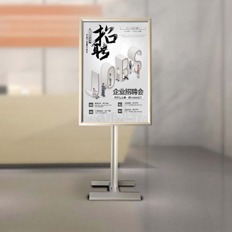 Metal Store Poster Display Advertising Indoor Banner Exhibition Display Stands