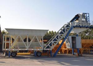 Quality Automatic Heavy Construction Machinery Mobile Concrete Batching Plant With 100t Cement Silos wholesale