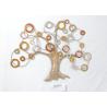 Buy cheap Rose Gold Silver Frameless Tree Metal Wall Art Decor from wholesalers