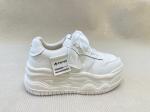 Autumn White Canvas Trainers Heightening Womens White Leather Casual Sneakers