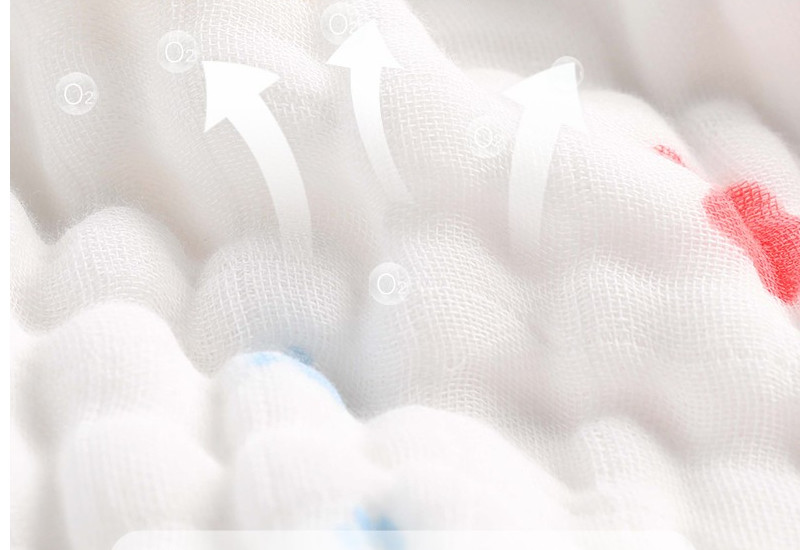 Antibacterial Breathable 40S Triple Gauze Fabric Lovely Patterned Gauze Fabric