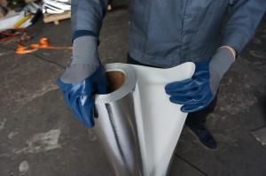 Quality Seamless Nitrile 3/4 Dipping Polyester Liner Gloves For Warehouse wholesale