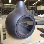 Customized Indoor Wood Burning Stove Decorative Hanging Suspended Fireplace