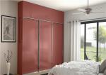 Free Standing Hinged Door Wardrobes Bedroom Shutter Door Wardrobe For Family