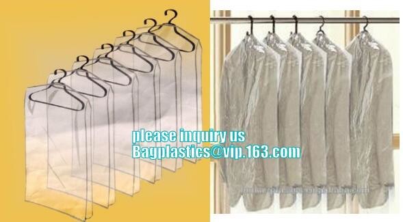 commercial clear pe ldpe poly hotel laundry roll up suit garment packaging dry cleaning cover plastic polythene bag for