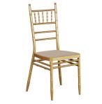 Restaurant Gold Chiavari Chairs Wedding Metal Frame Fabric Banquet Chairs