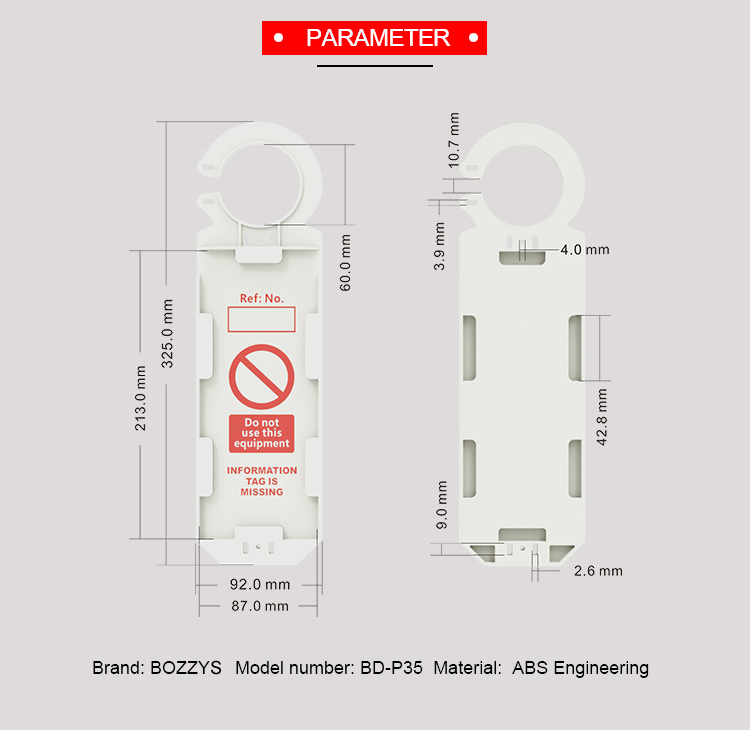 Adhesive Safety Warning Signs , Plastic Material Electrical Lockout Tags