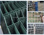 Galvanized Steel Metal Garden Fence PVC Coated Rigid Panel Customize 3D Bending