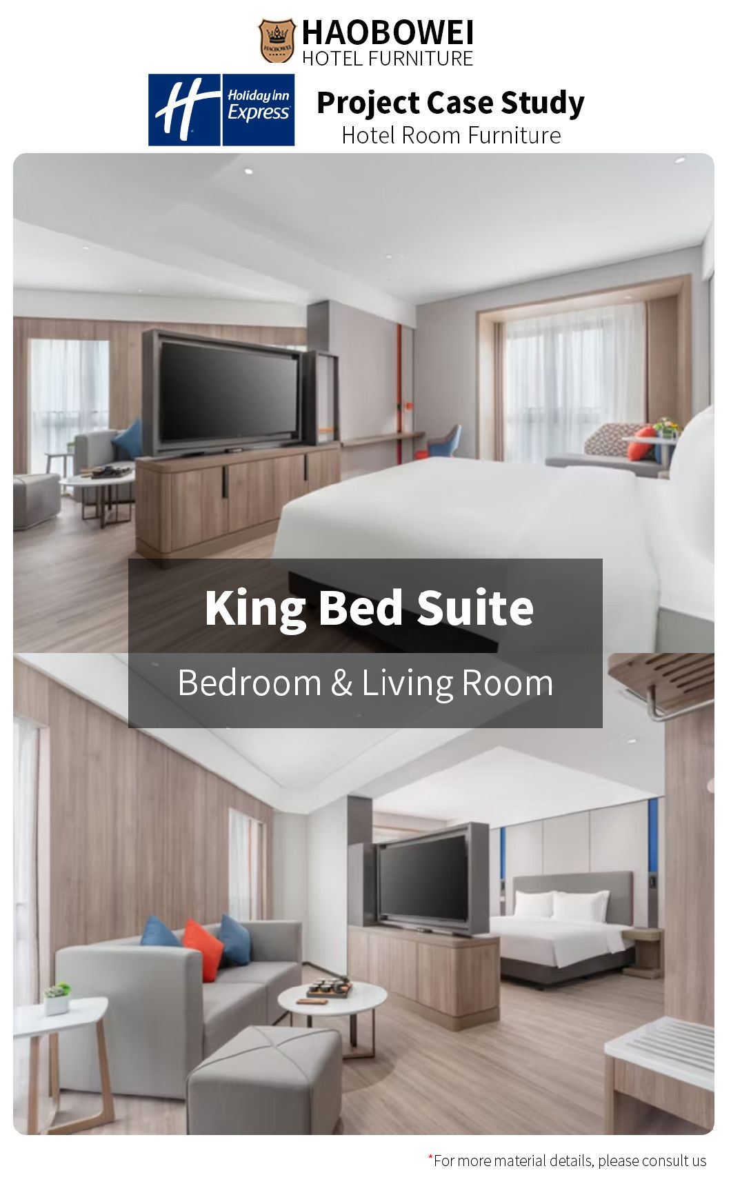 Modern Luxury Resort Hotel Furniture Foshan China King Size Custom Bedroom