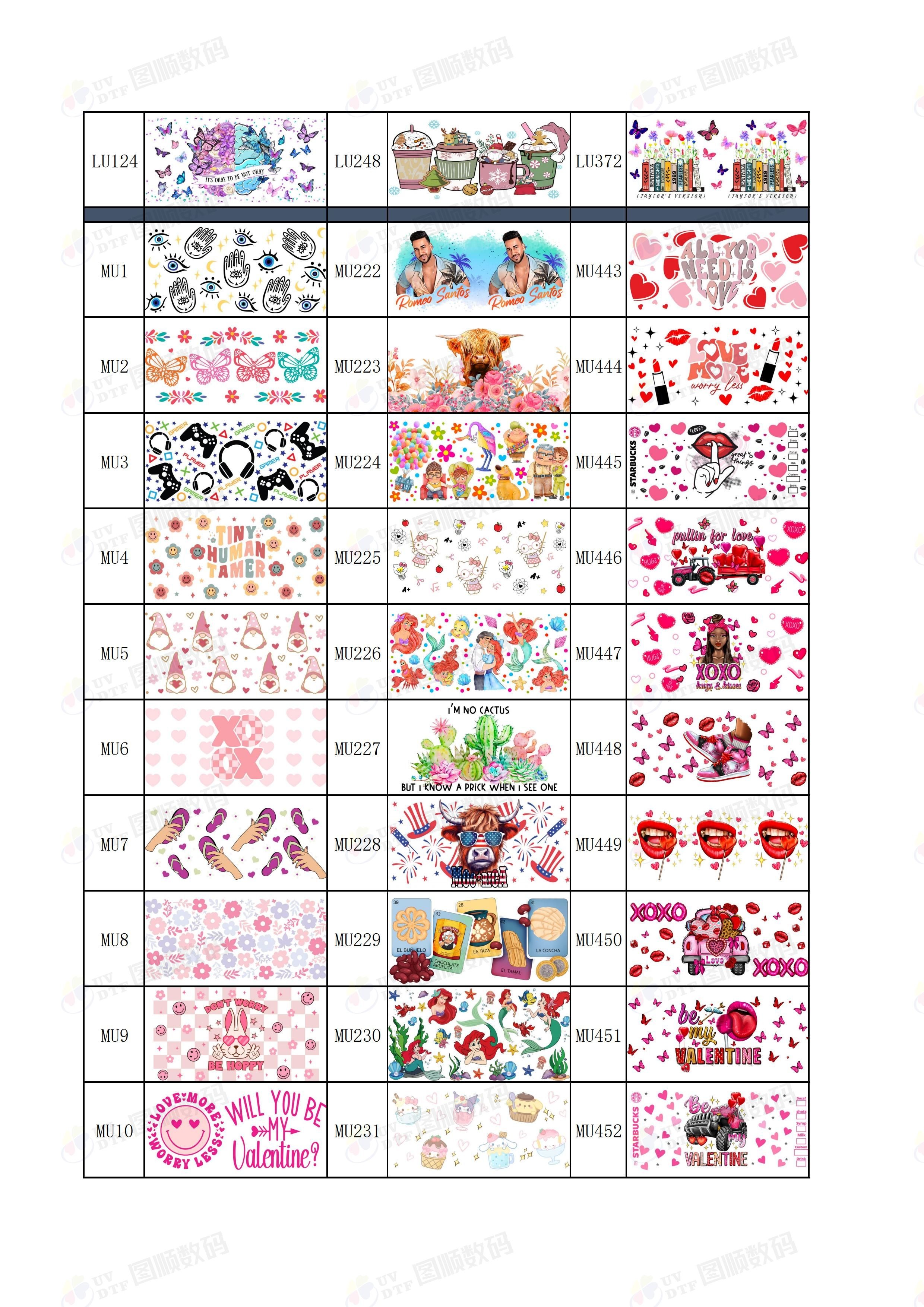 UV Varnish Sticker Custom UV DTF Cup Wraps ISO9001 SGS ROHS
