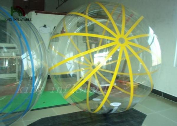 1.0mm PVC / TPU Inflatable Walk On Water Ball Walking Ball Self-Stand 2m