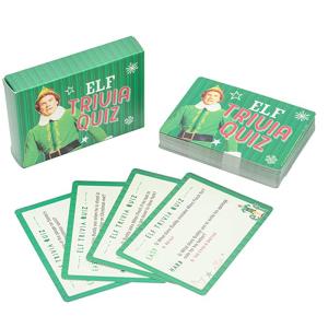 Quality Buddy The Elf Trivia Quiz Game Card Printing CMYK 4C wholesale