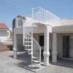 Central Column Stainless Steel Spiral Stair For Outdoor And Indoor
